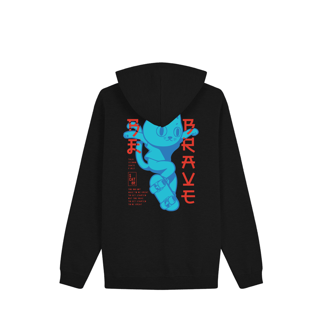 Ao-Neko Hoodie — Black Back | Wear Kazumi