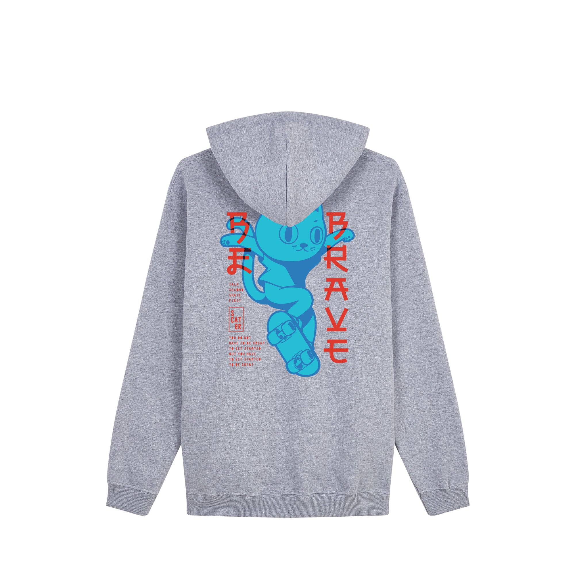 Ao-Neko Hoodie — Gray Back | Wear Kazumi