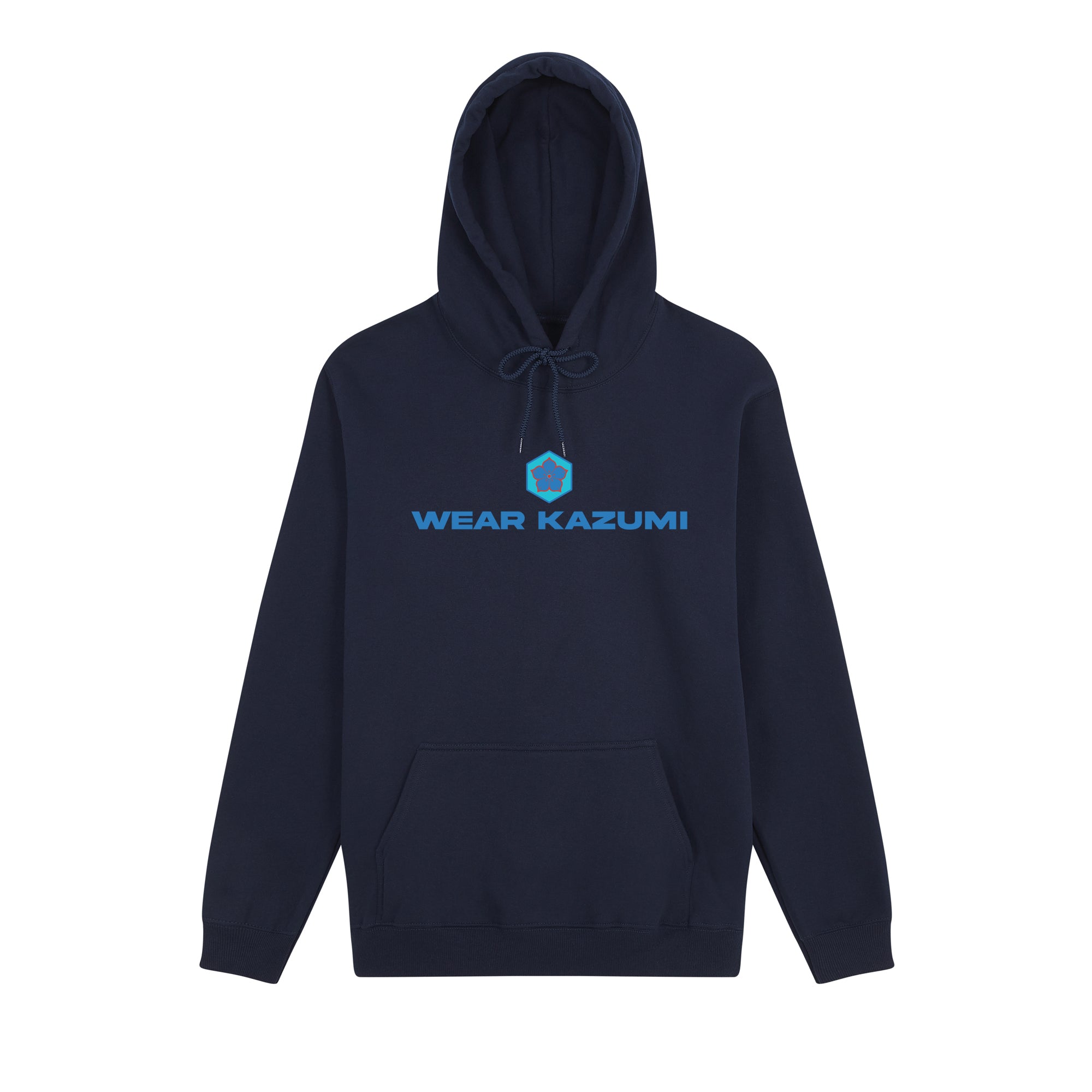 Ao-Neko Hoodie — Navy Front | Wear Kazumi