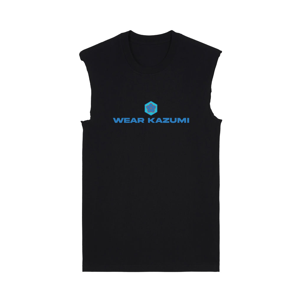 Ao-Neko Muscle Tee — Black Front | Wear Kazumi