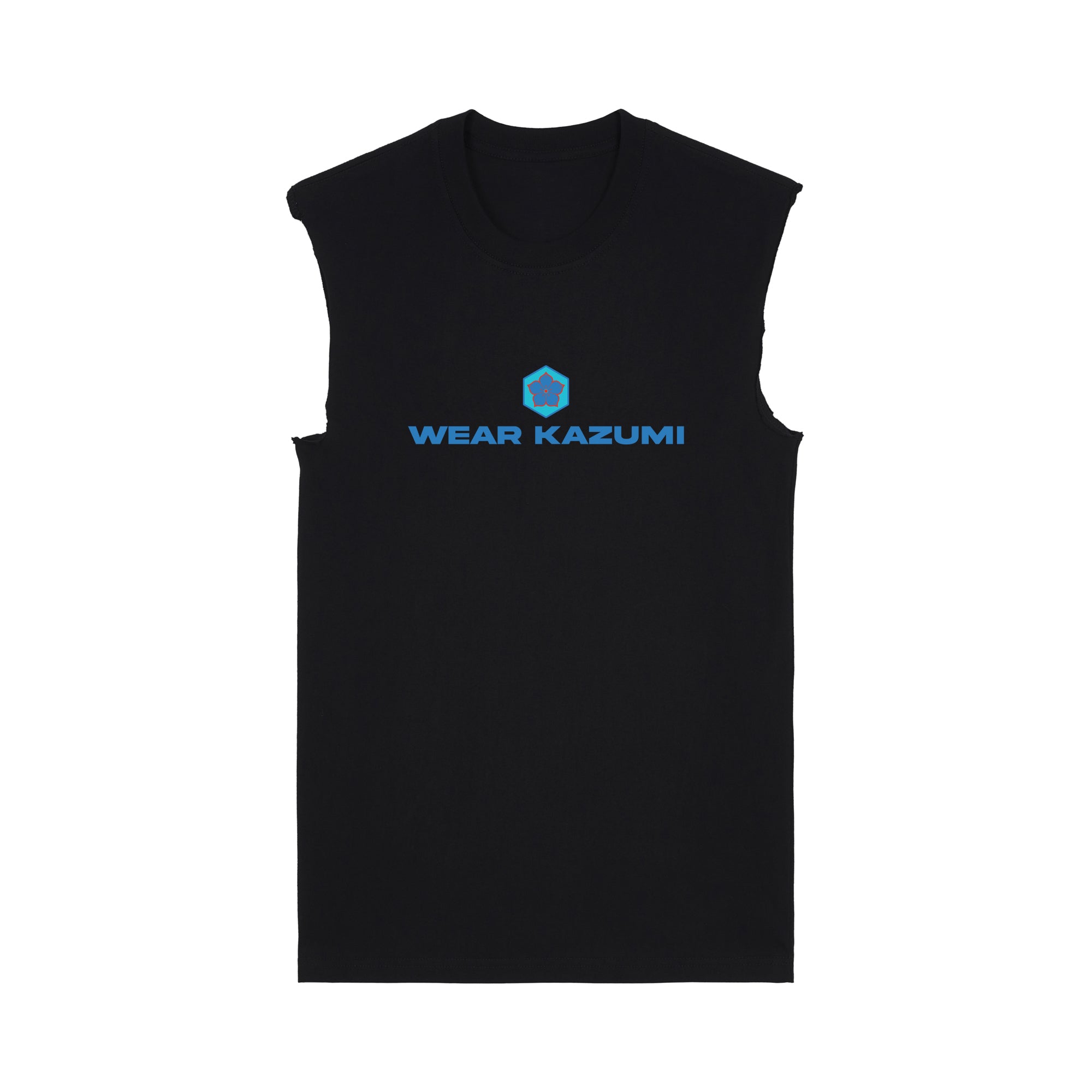 Ao-Neko Muscle Tee — Black Front | Wear Kazumi
