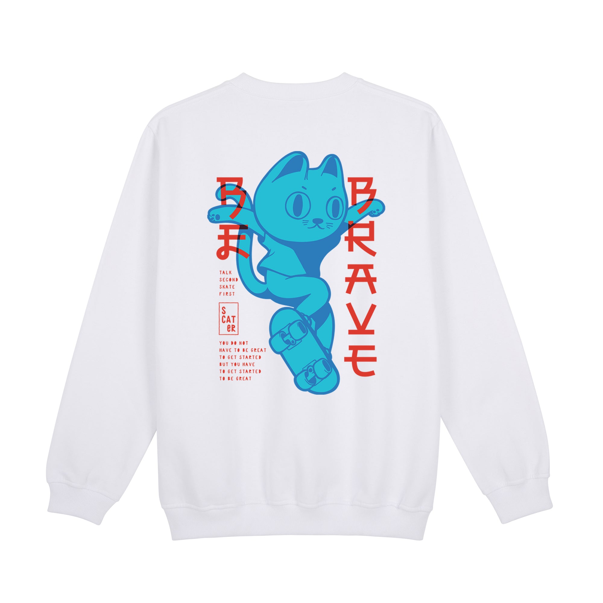 Ao-Neko Sweatshirt — White Back | Wear Kazumi