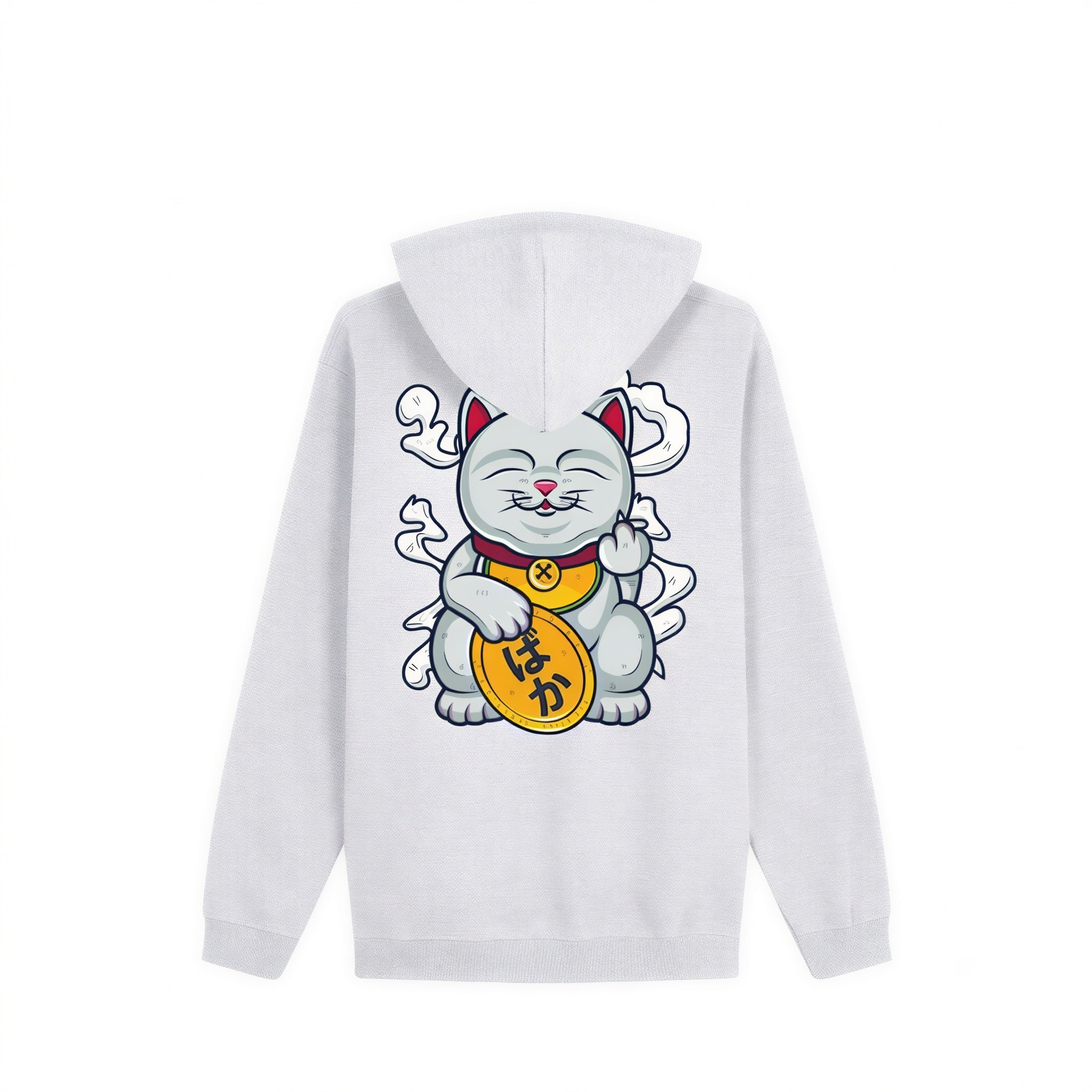 Baka Neko Hoodie — White Back | Wear Kazumi