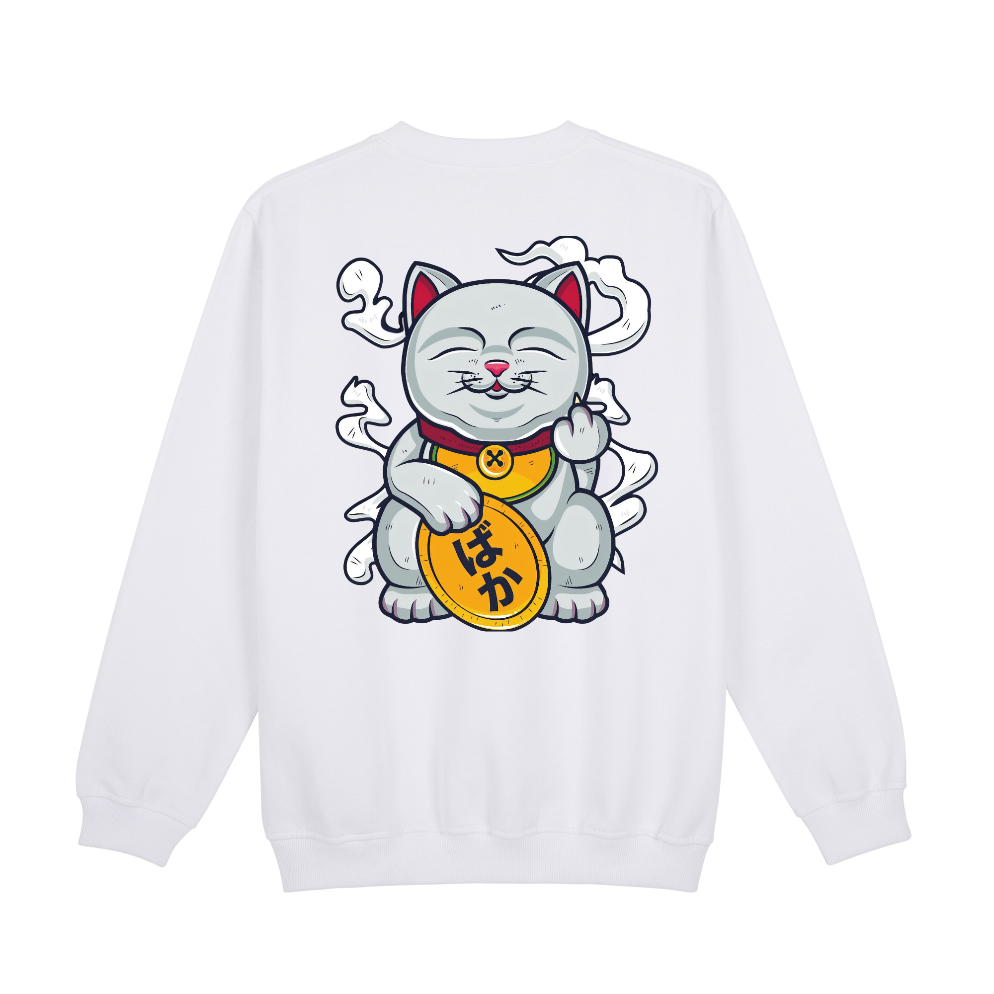 Baka Neko Sweatshirt — White Back | Wear Kazumi