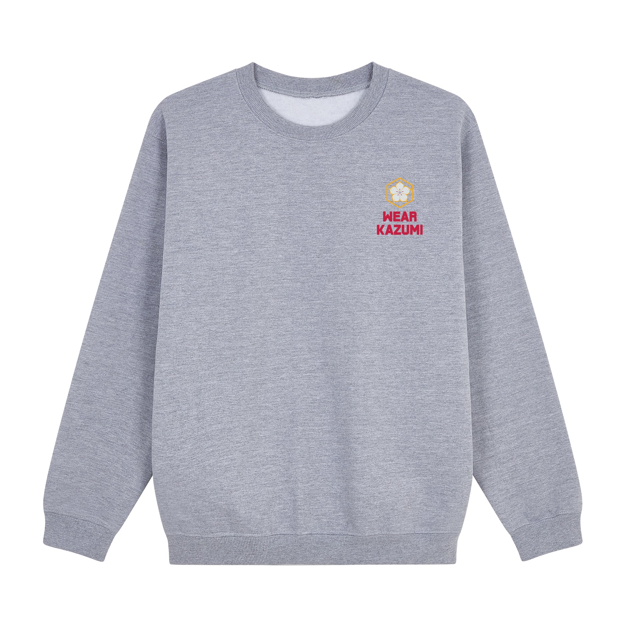 Baka Neko Sweatshirt — Gray Front | Wear Kazumi