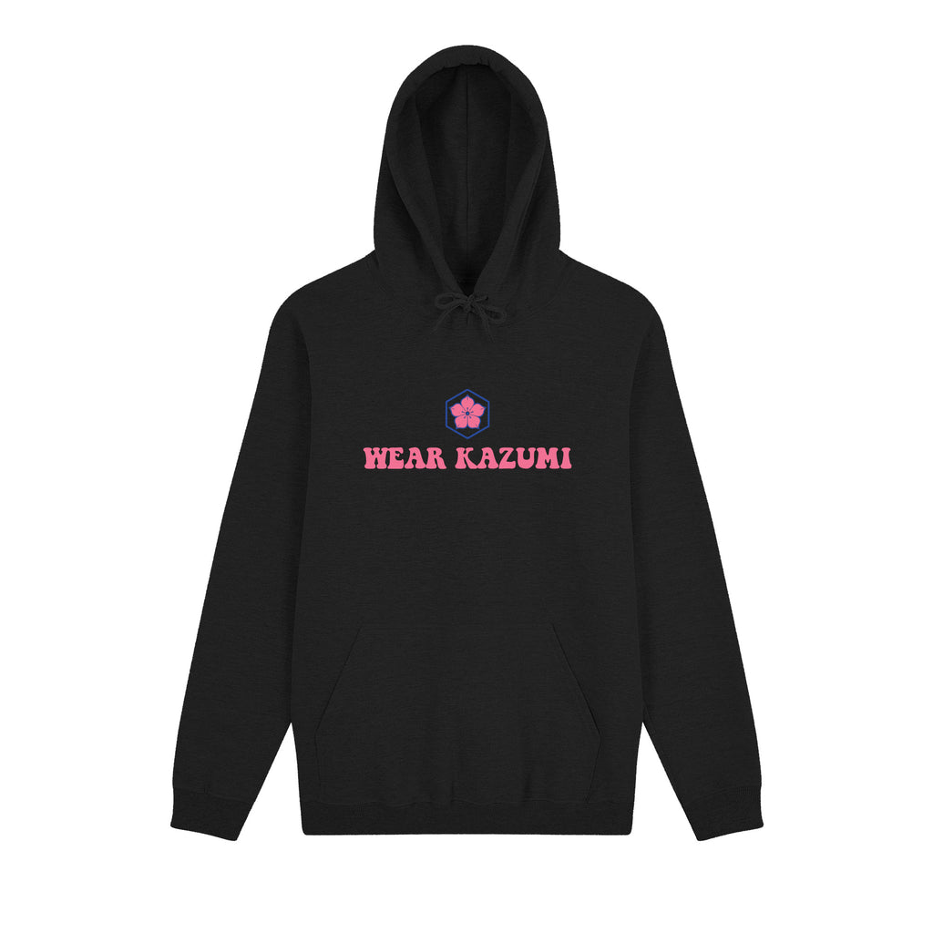 Clumsy Ramen Hoodie — Black Front | Wear Kazumi