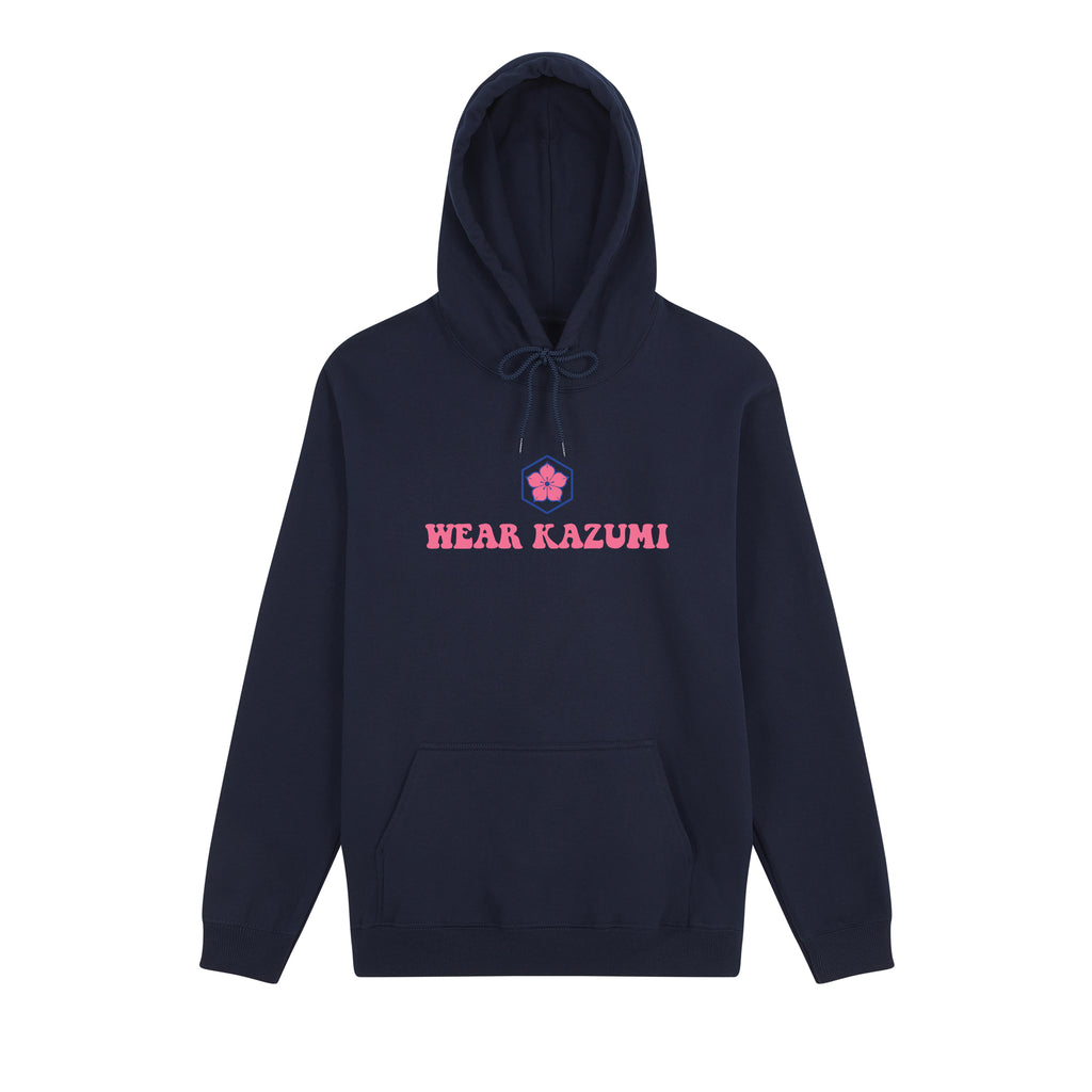 Clumsy Ramen Hoodie — Navy Front | Wear Kazumi