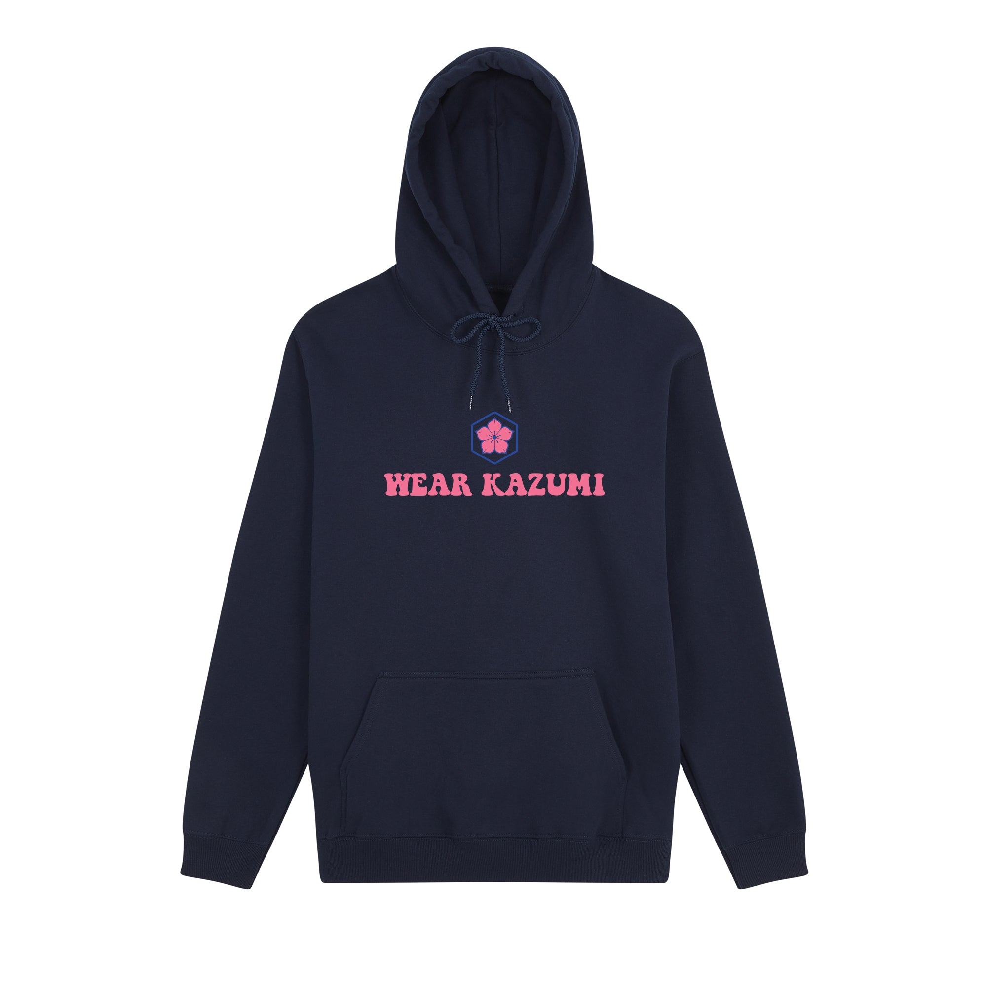 Clumsy Ramen Hoodie — Navy Front | Wear Kazumi