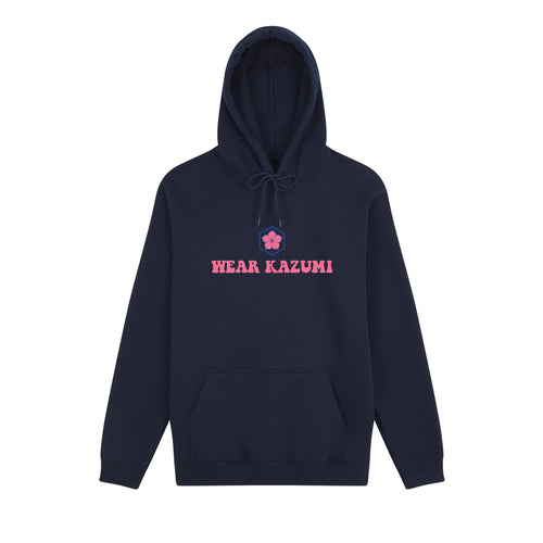 Clumsy Ramen Hoodie — Navy Front | Wear Kazumi