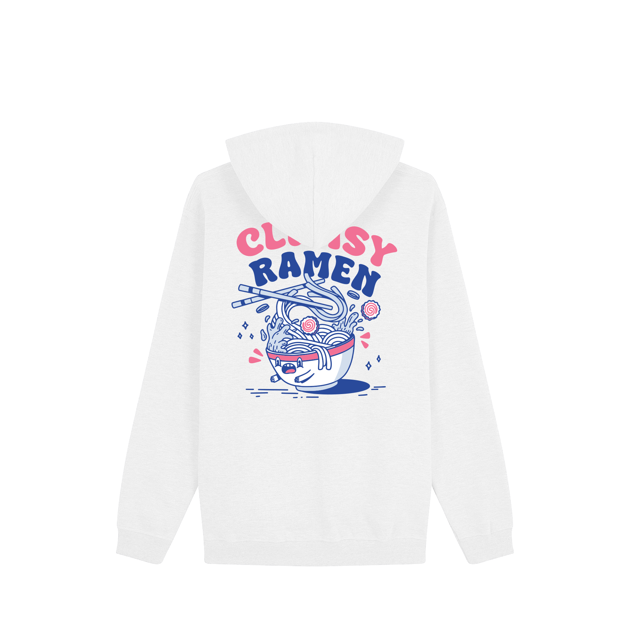 Clumsy Ramen Hoodie — White Back | Wear Kazumi