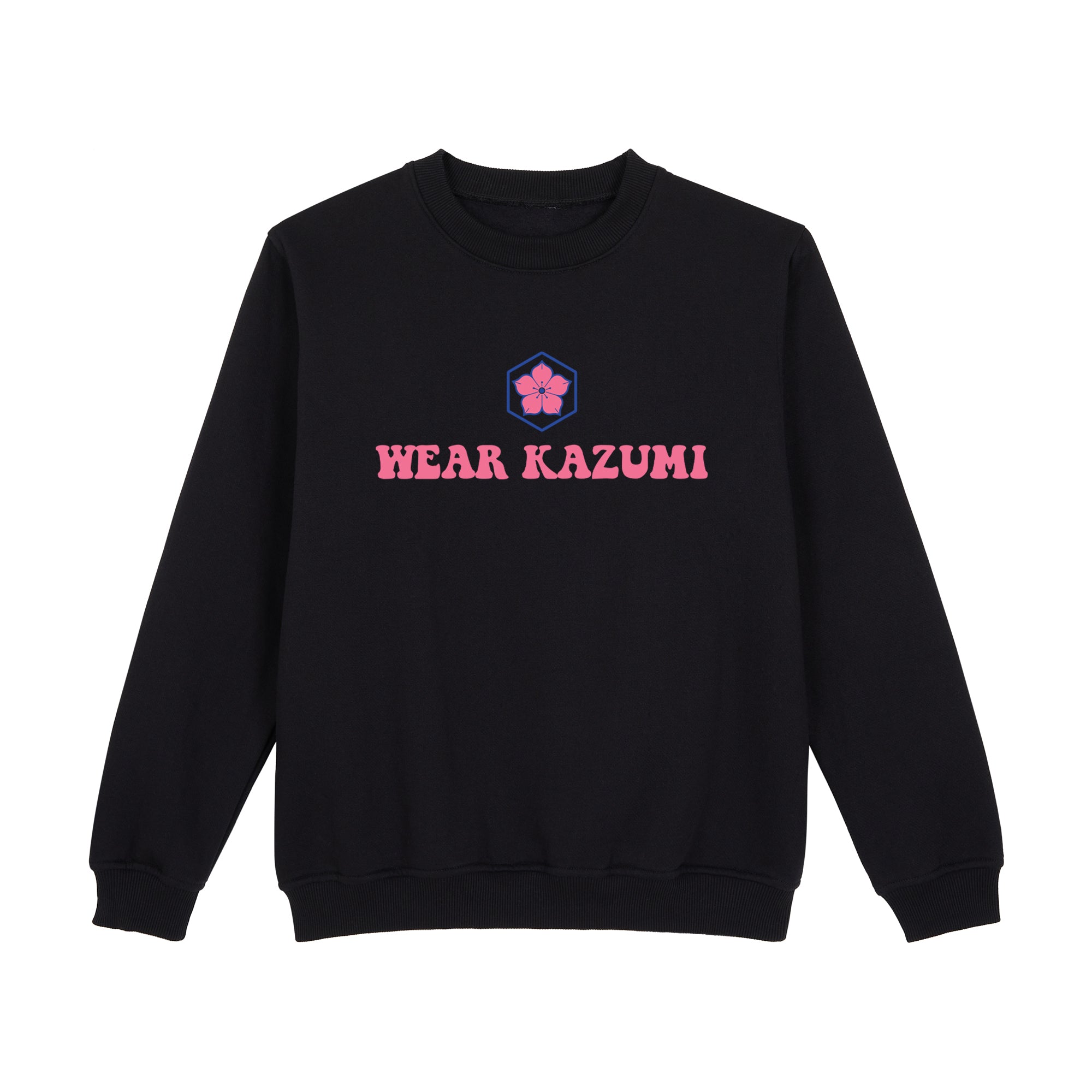 Clumsy Ramen Sweatshirt — Black Front | Wear Kazumi