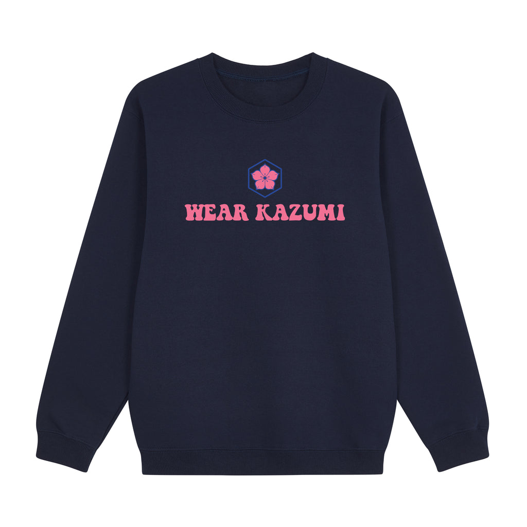 Clumsy Ramen Sweatshirt — Navy Front | Wear Kazumi