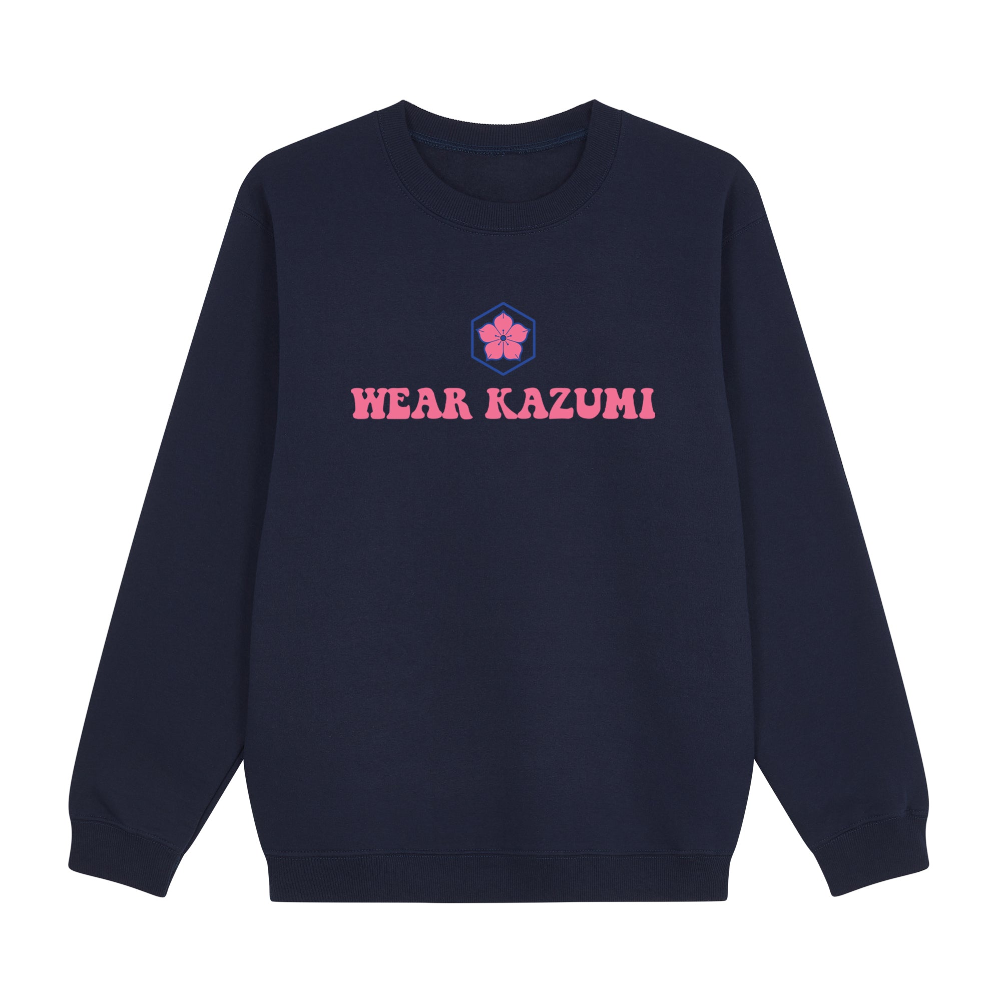 Clumsy Ramen Sweatshirt — Navy Front | Wear Kazumi