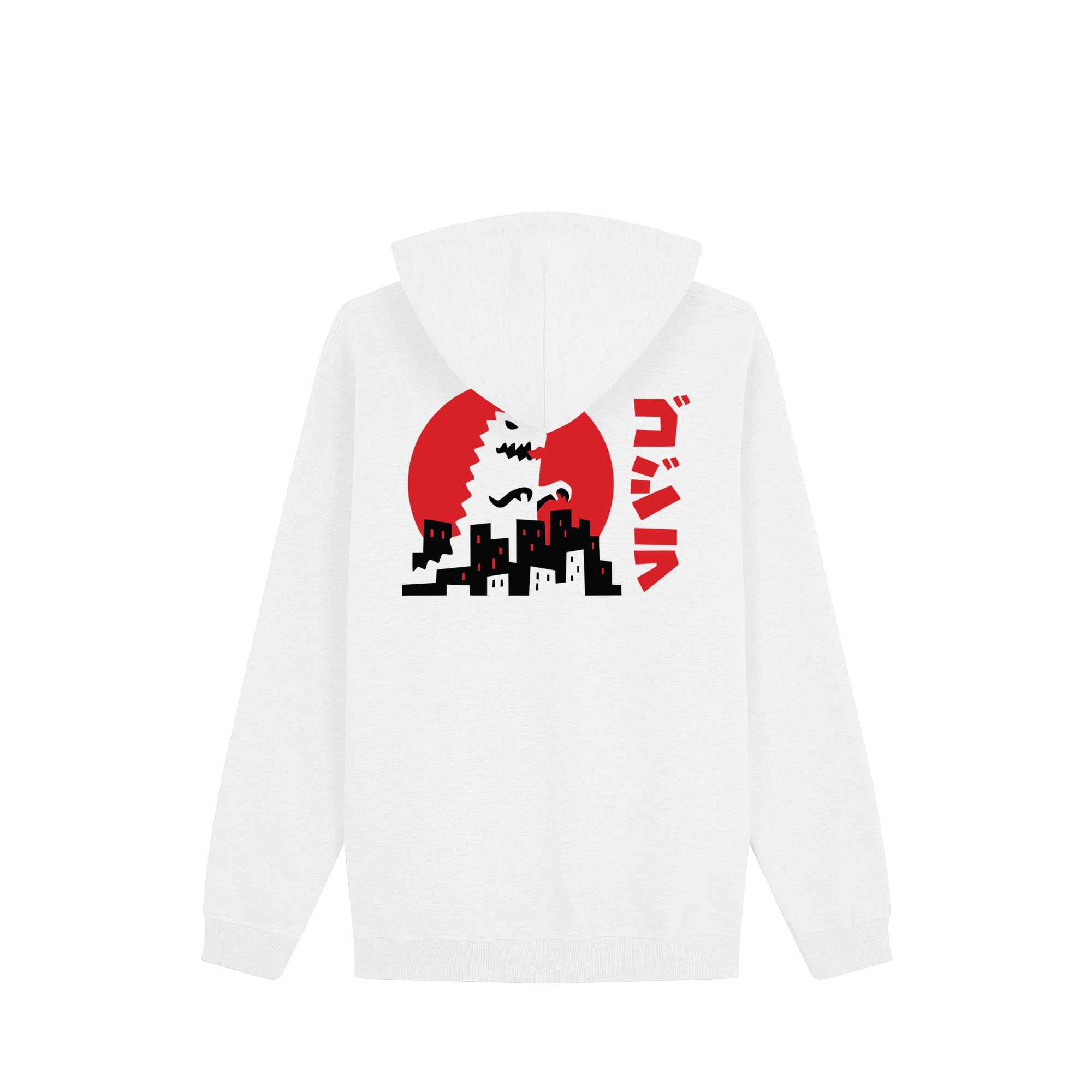 Godzilla Hoodie — White Back | Wear Kazumi