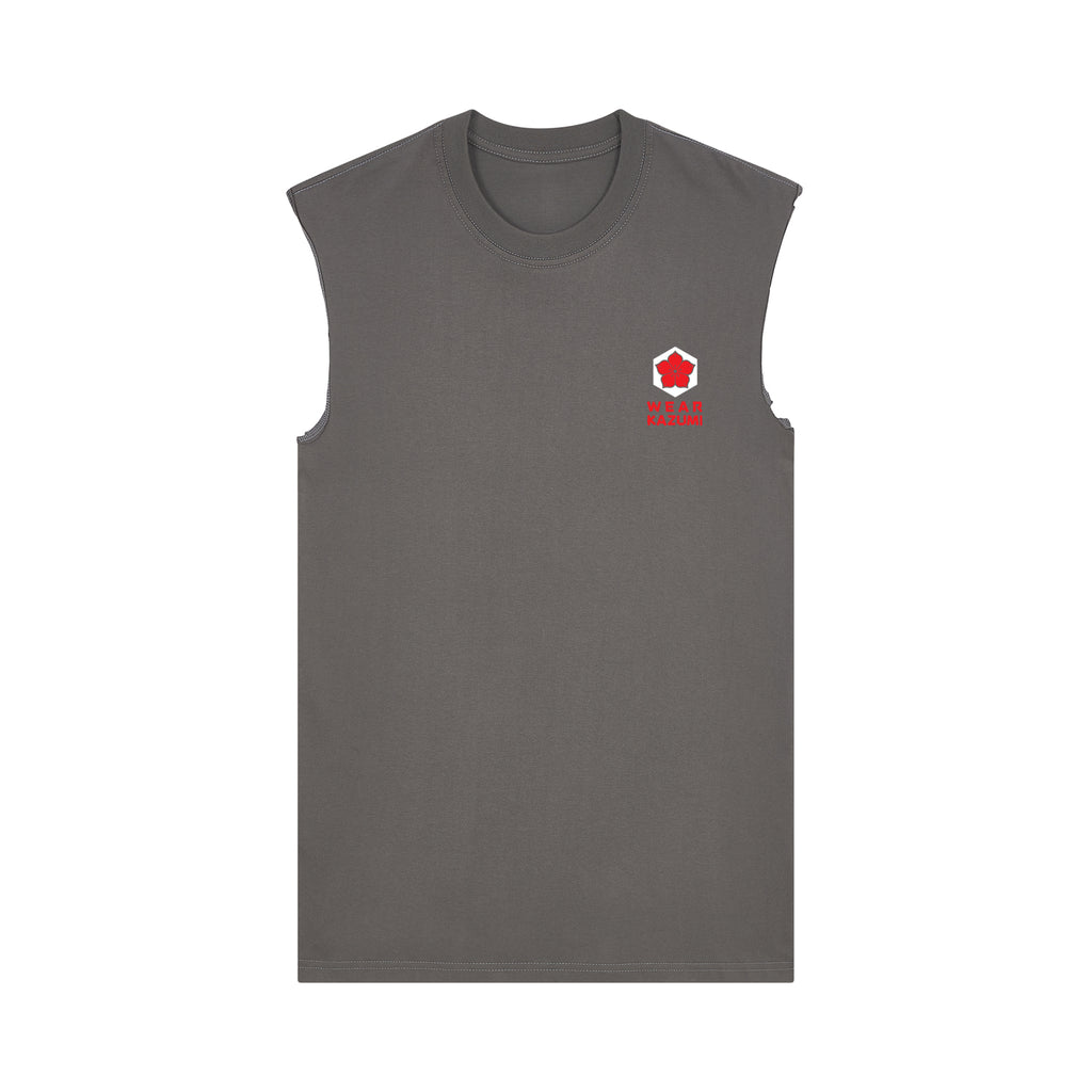 Godzilla Muscle Tee — Gray Front | Wear Kazumi