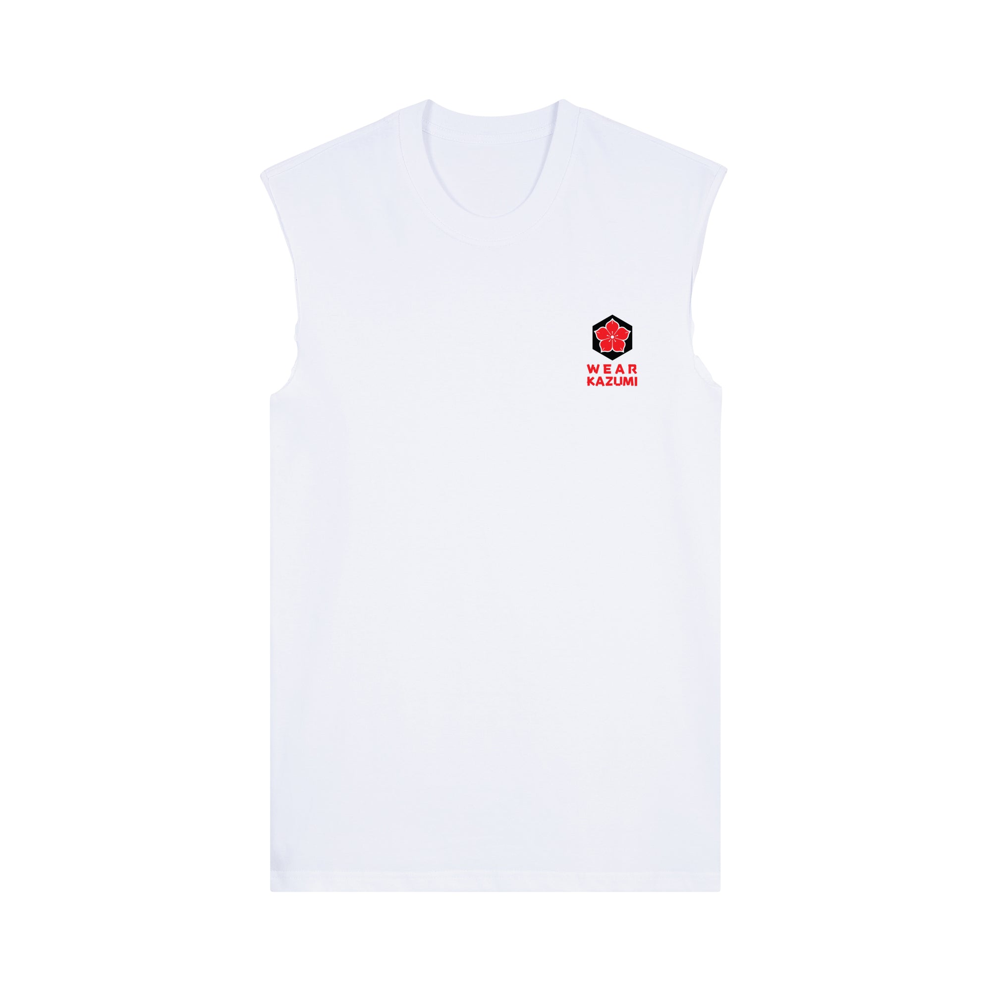 Godzilla Muscle Tee — White Front | Wear Kazumi