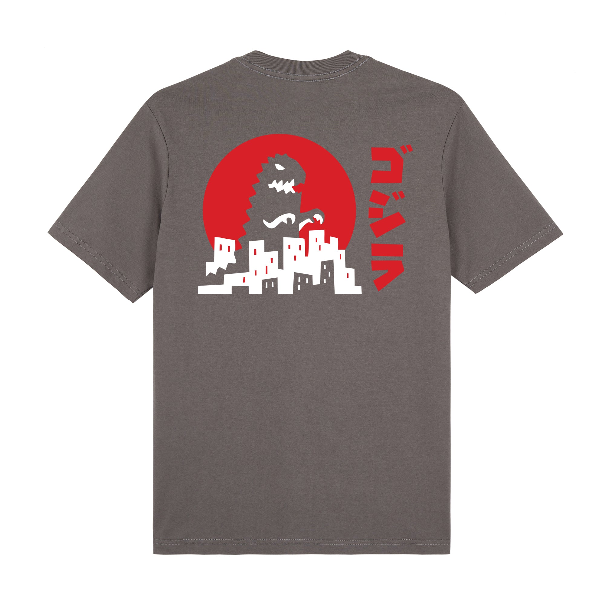 Godzilla Premium T-Shirt — Gray Back | Wear Kazumi
