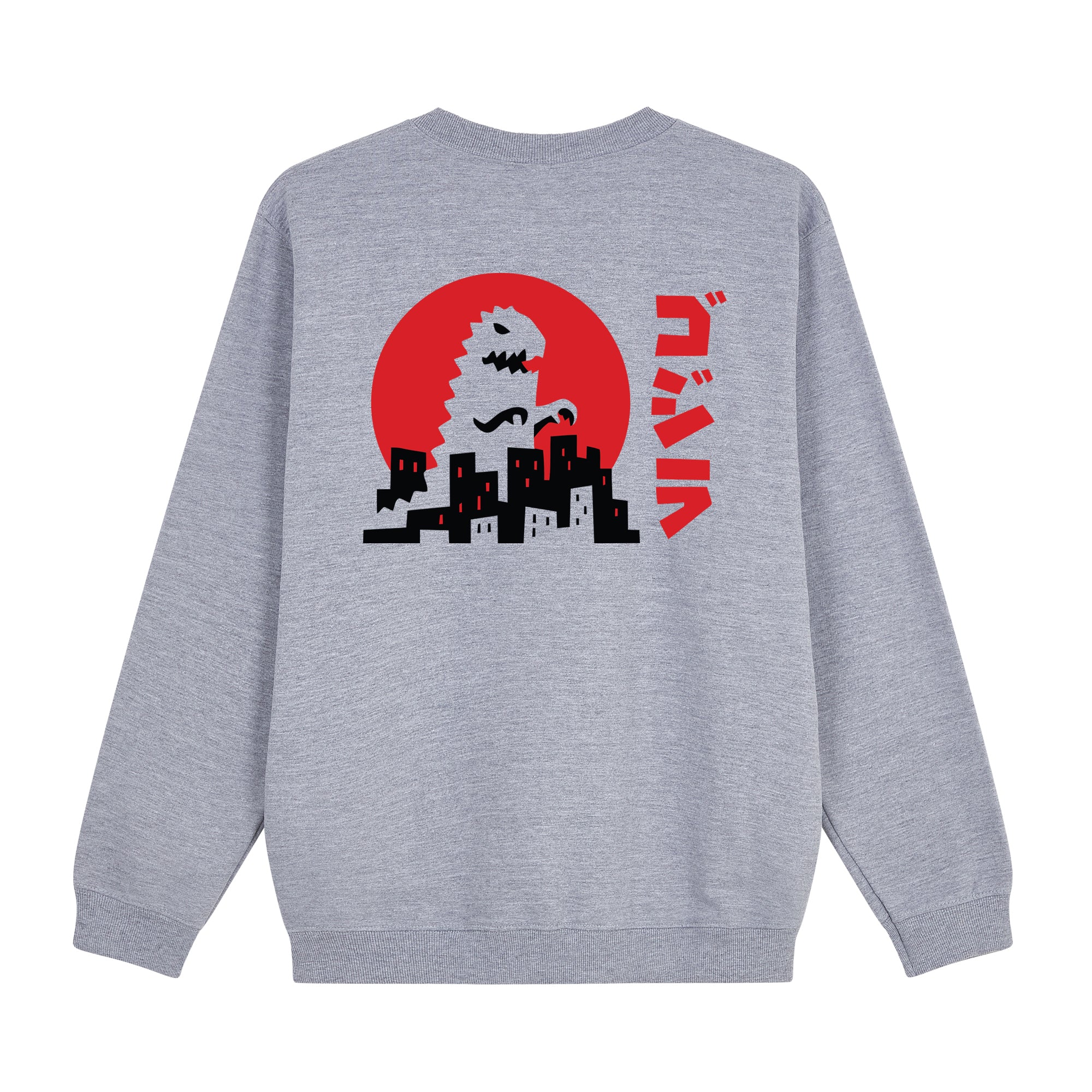 Godzilla Sweatshirt — Gray Back | Wear Kazumi