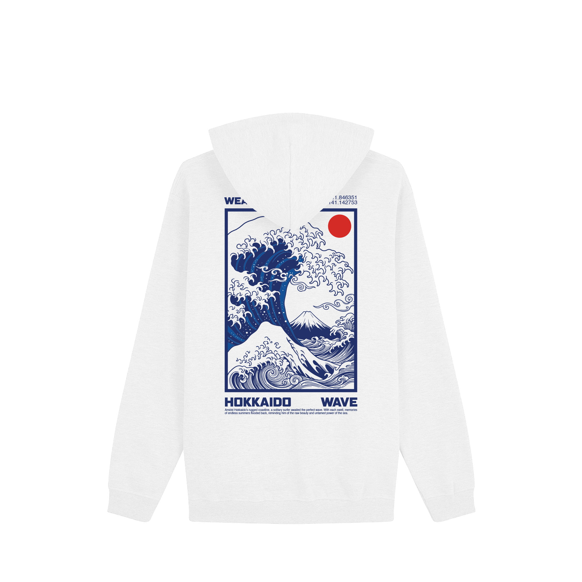 Great Wave Hoodie — White Back | Wear Kazumi