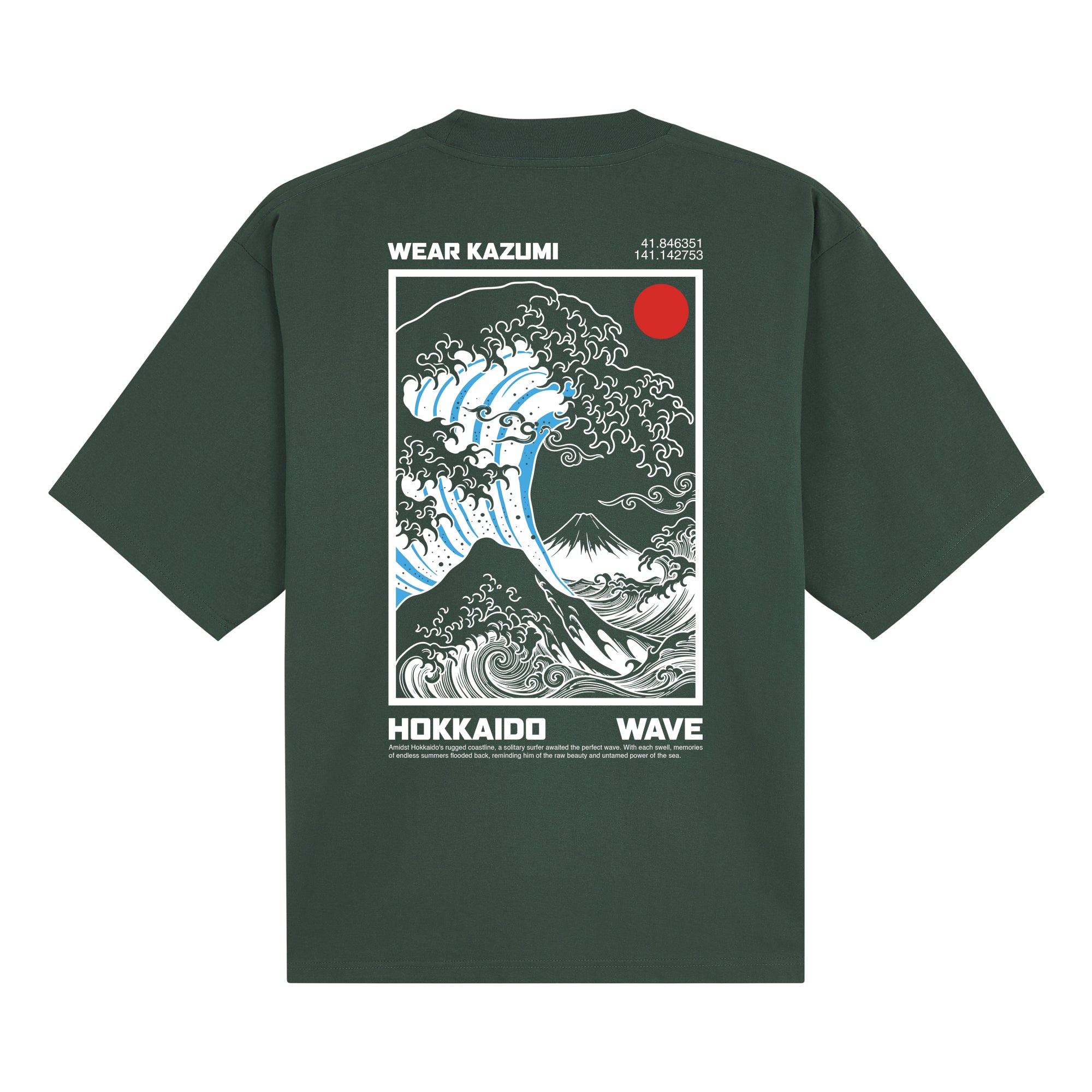 Great Wave Pro Club — Dark Green Back | Wear Kazumi