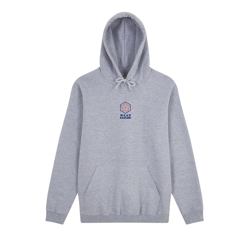 Great Wave Hoodie — Gray Front | Wear Kazumi