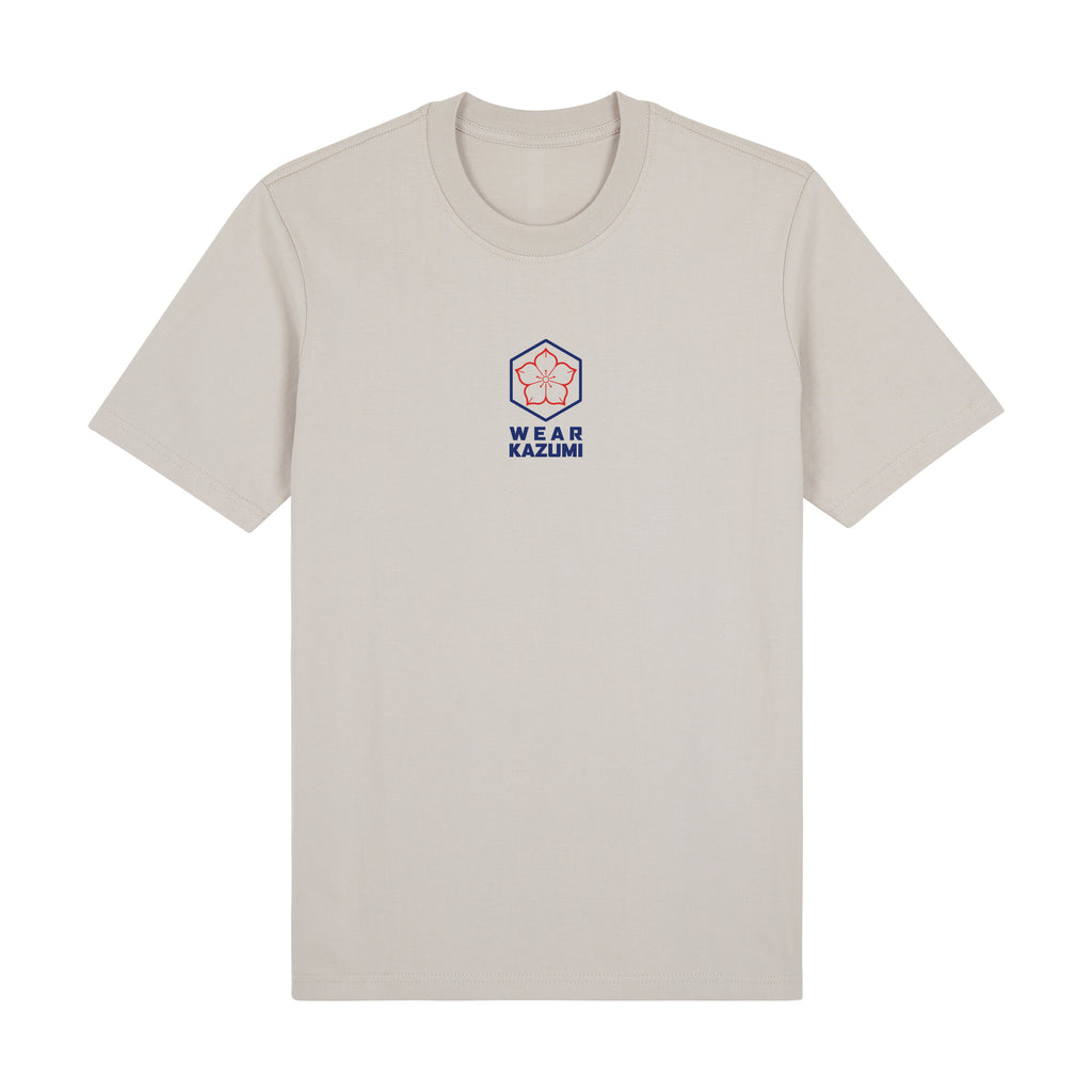 Great Wave Premium T-Shirt — Beige Front | Wear Kazumi