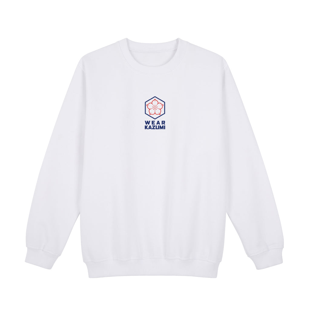 Great Wave Sweatshirt — White Front | Wear Kazumi