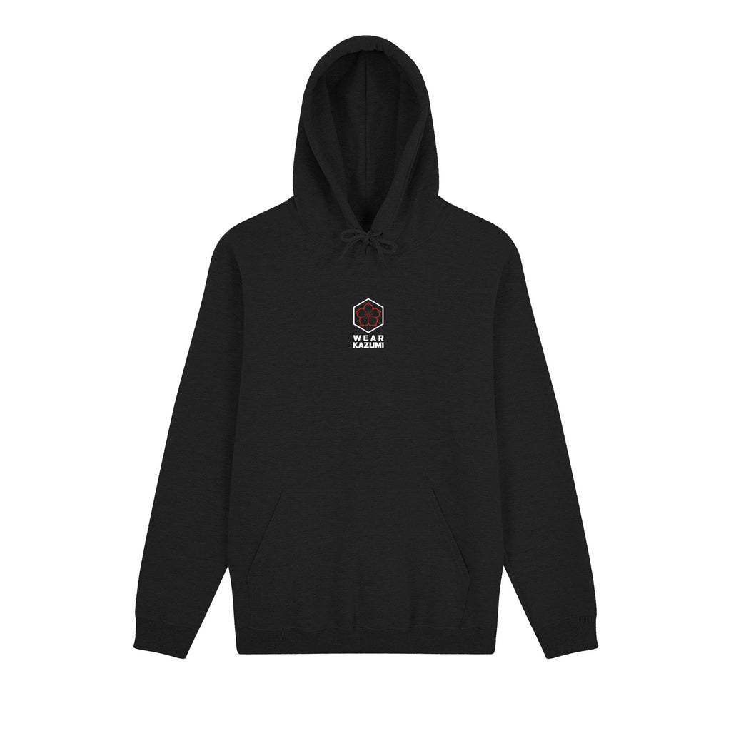 Great Wave Hoodie — Black Front | Wear Kazumi