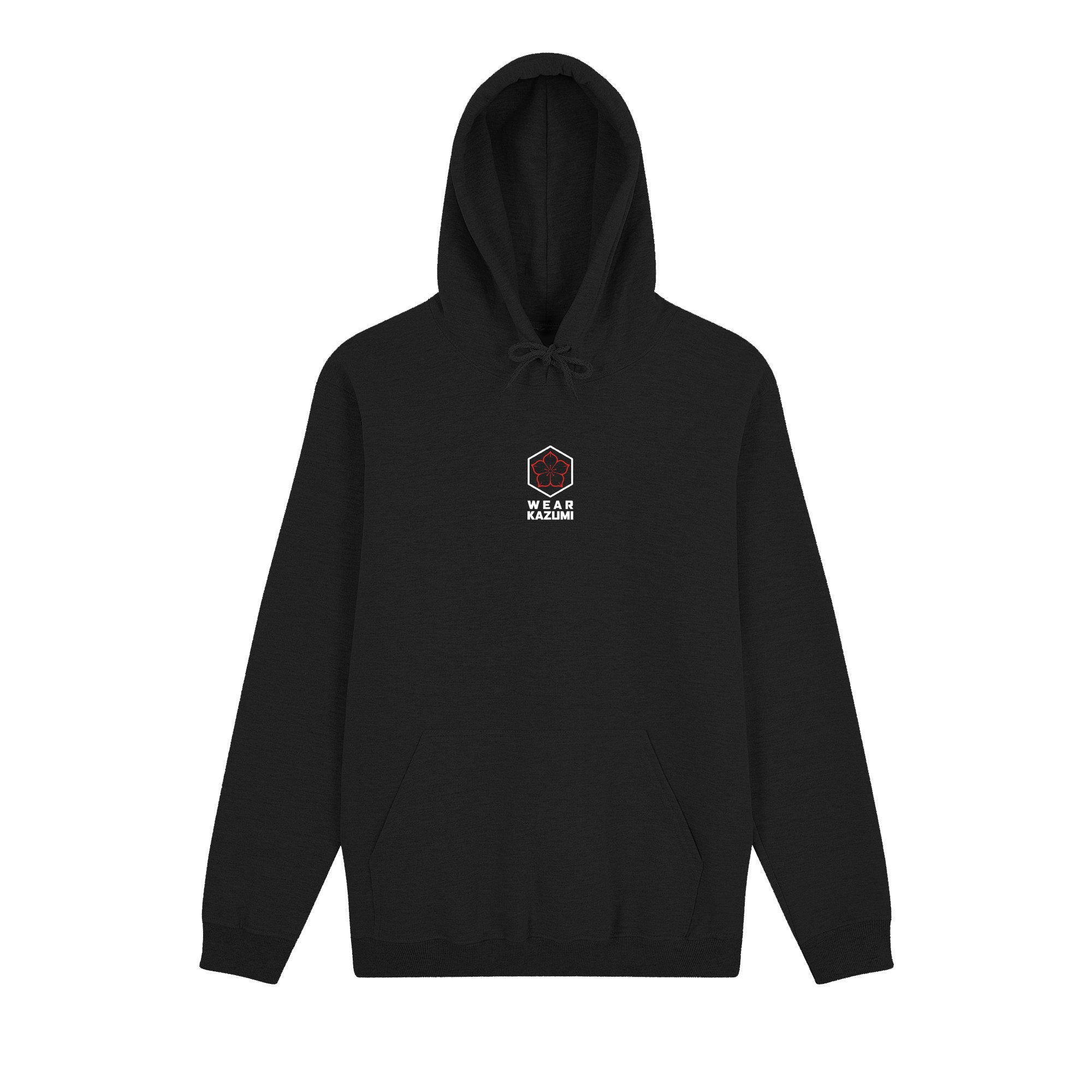 Great Wave Hoodie — Black Front | Wear Kazumi