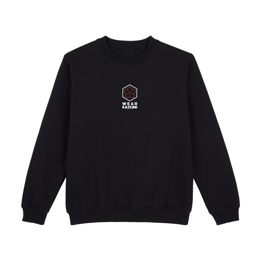 Great Wave Sweatshirt — Black Front | Wear Kazumi