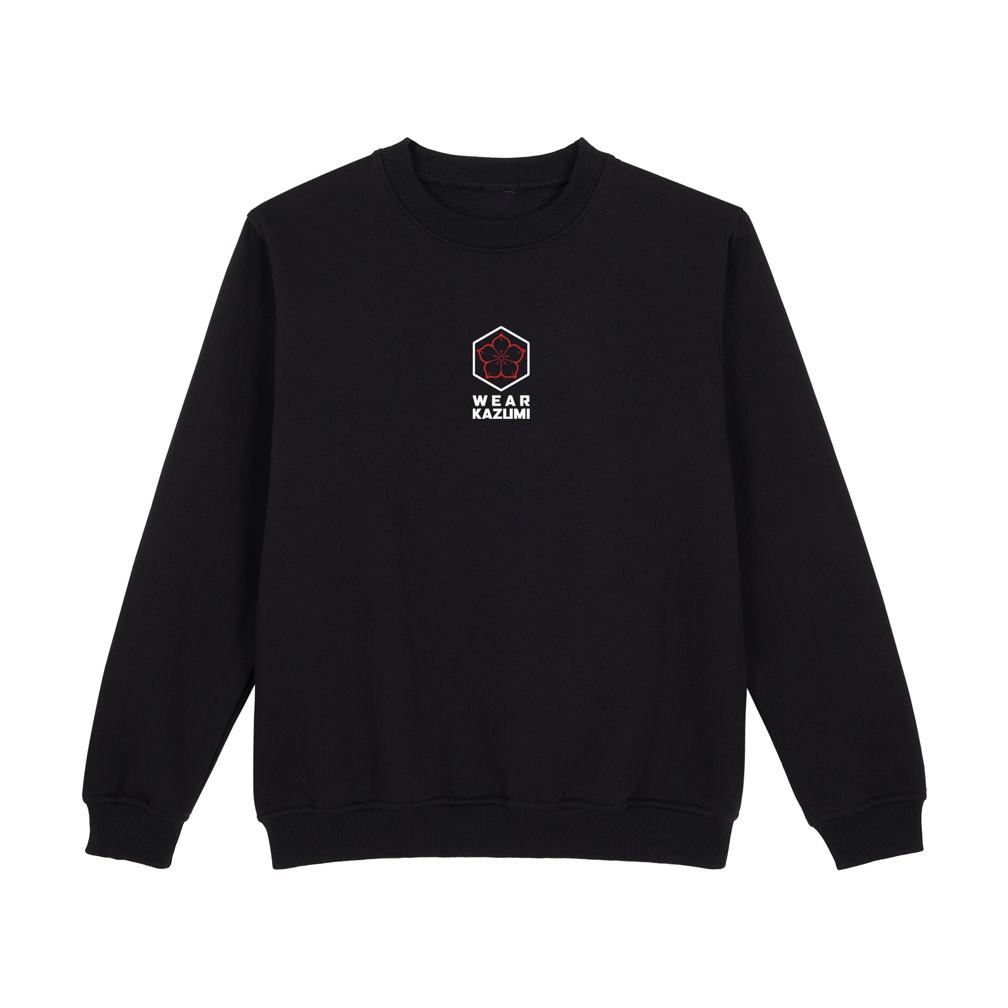 Great Wave Sweatshirt — Black Front | Wear Kazumi