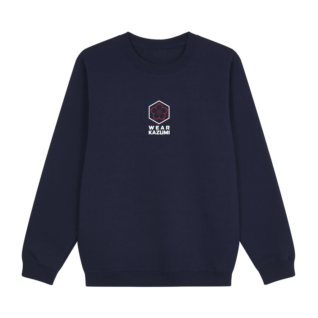 Great Wave Sweatshirt — Dark Blue Front | Wear Kazumi