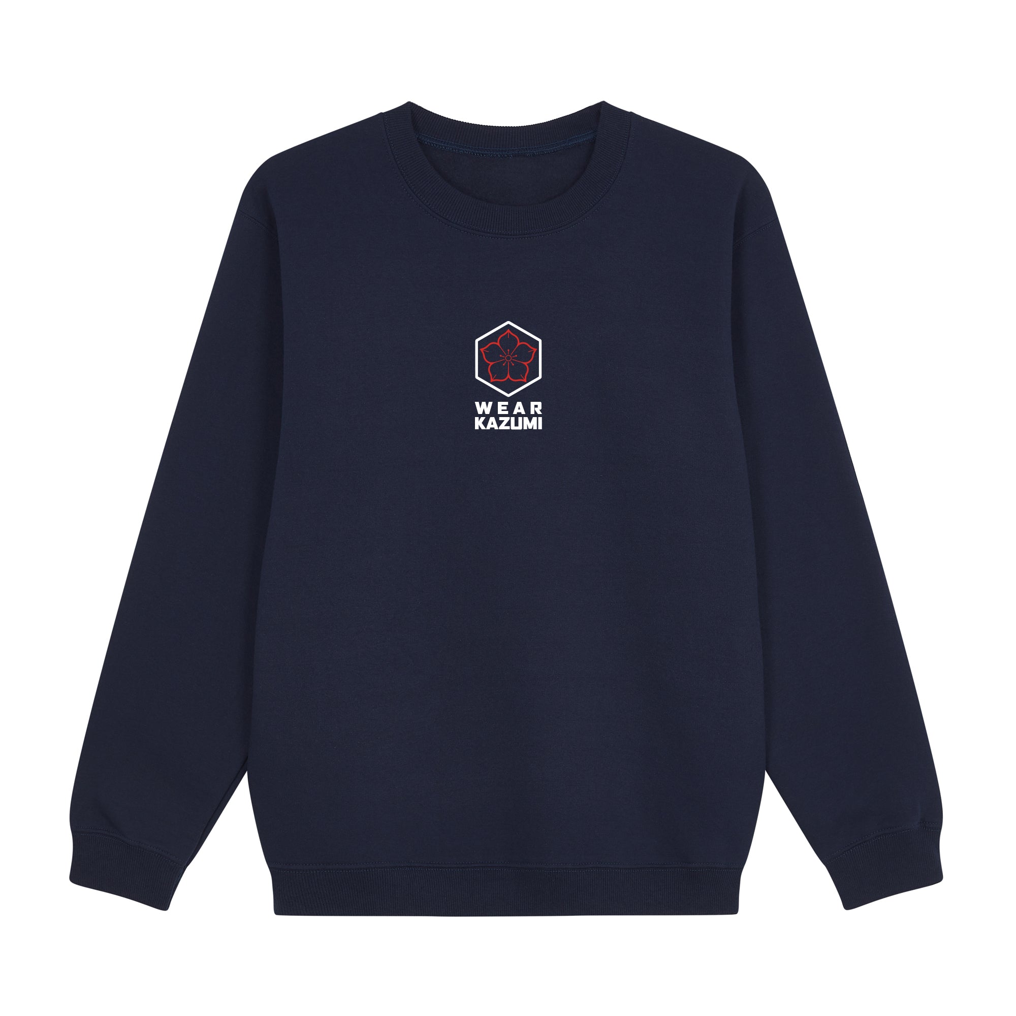 Great Wave Sweatshirt — Dark Blue Front | Wear Kazumi