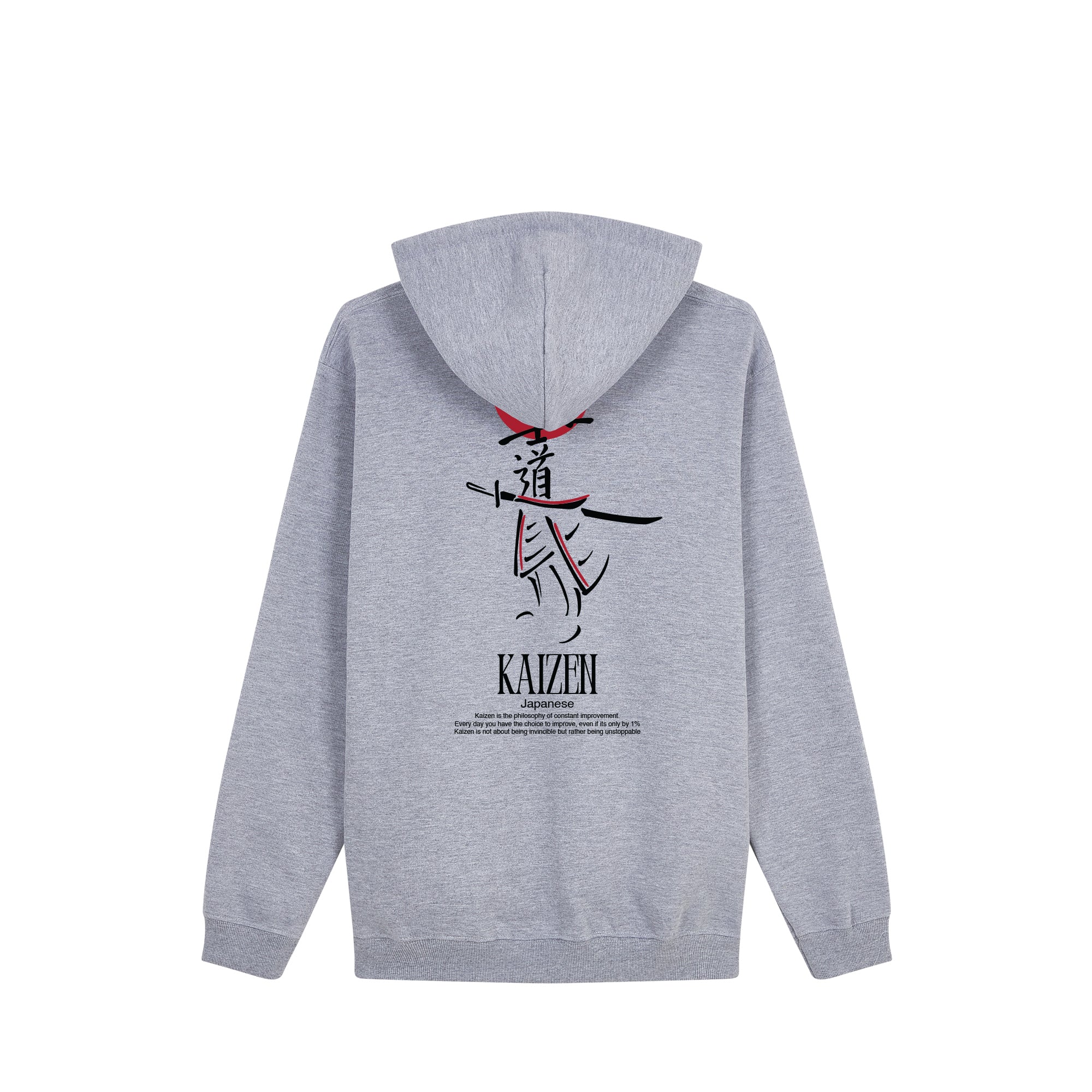 Kaizen Hoodie — Gray Back | Wear Kazumi