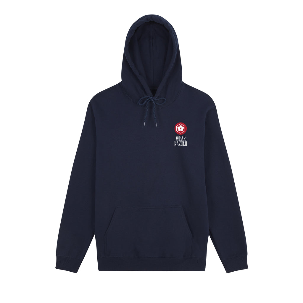 Kaizen Hoodie — Navy Front | Wear Kazumi