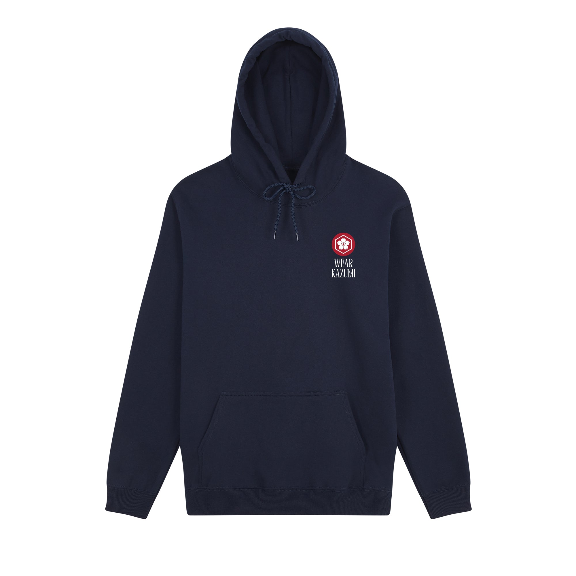Kaizen Hoodie — Navy Front | Wear Kazumi