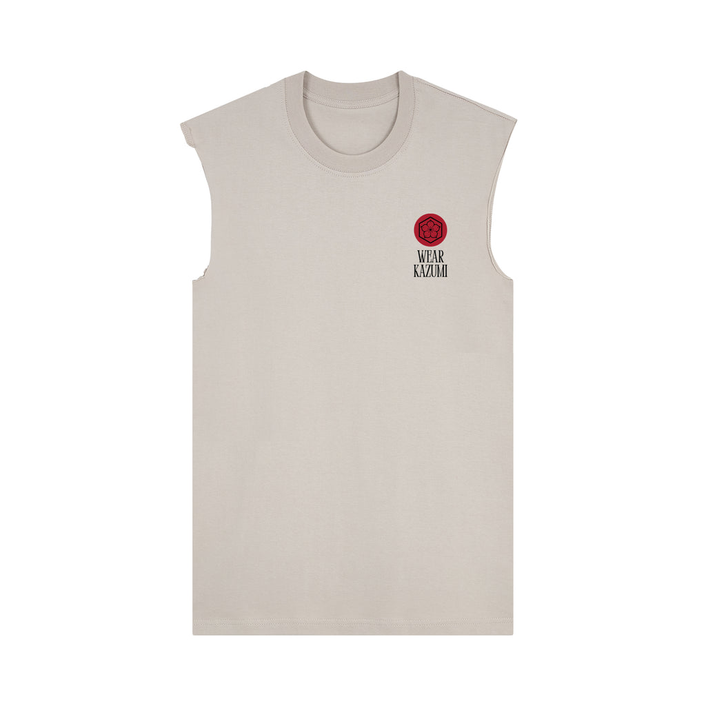 Kaizen Muscle Tee — Oat Front | Wear Kazumi