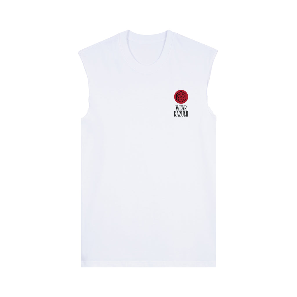 Kaizen Muscle Tee — White Front | Wear Kazumi