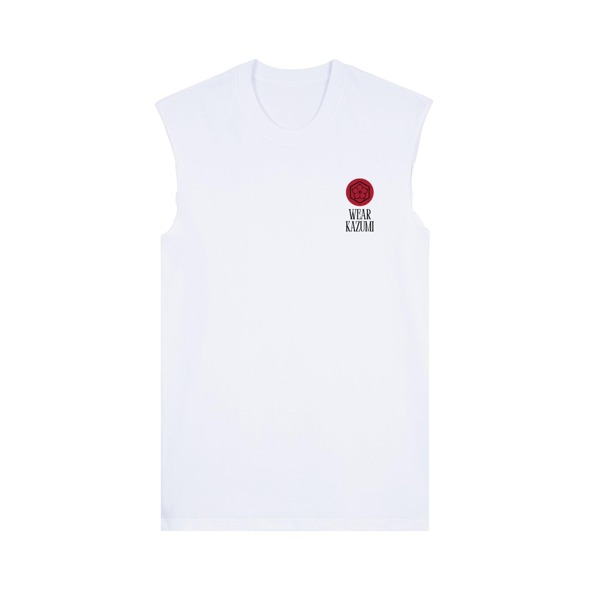 Kaizen Muscle Tee — White Front | Wear Kazumi