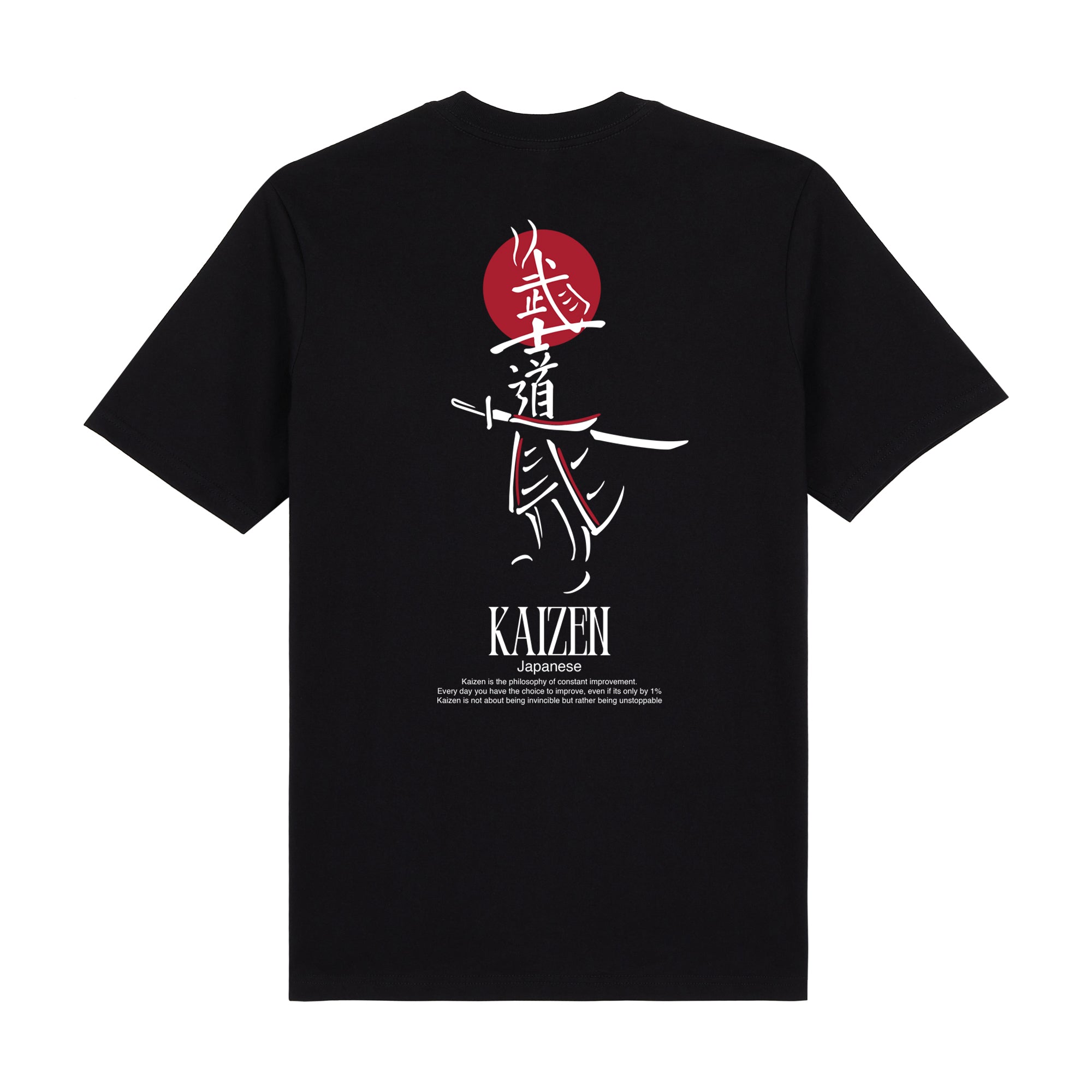 Kaizen Premium T-Shirt — Black Back | Wear Kazumi