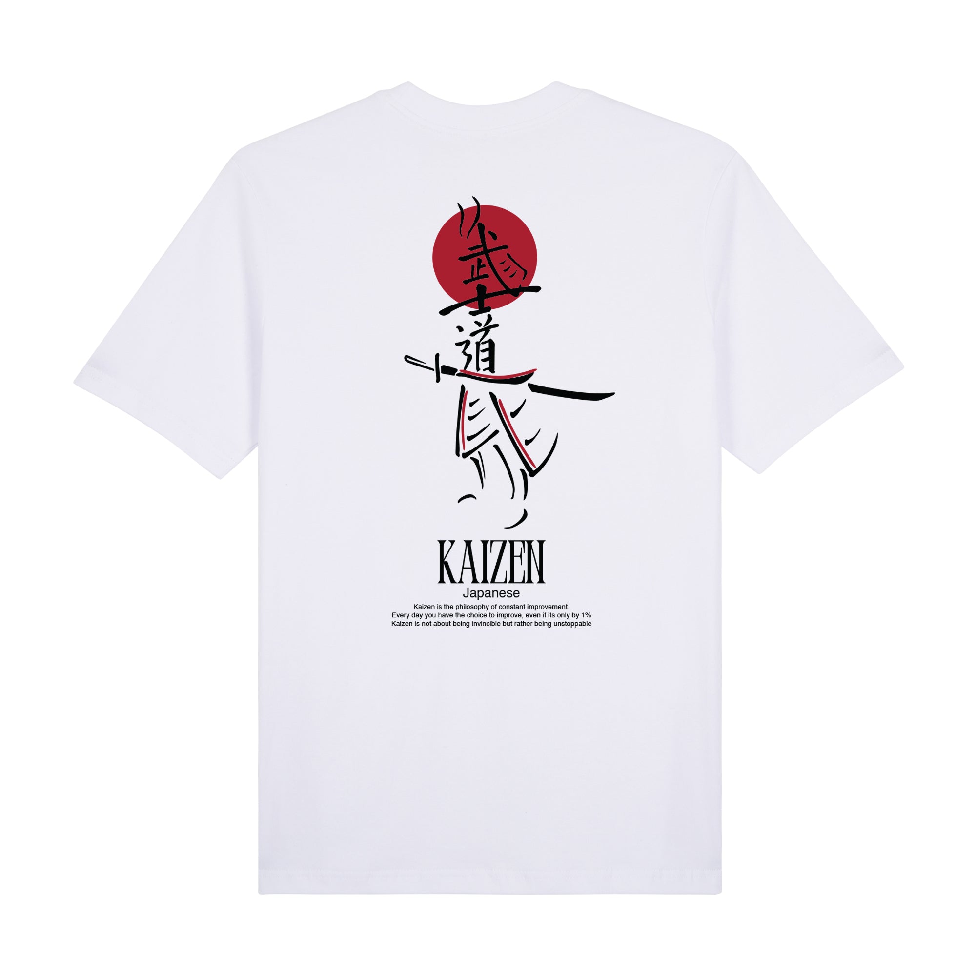 Kaizen Premium T-Shirt — White Back | Wear Kazumi