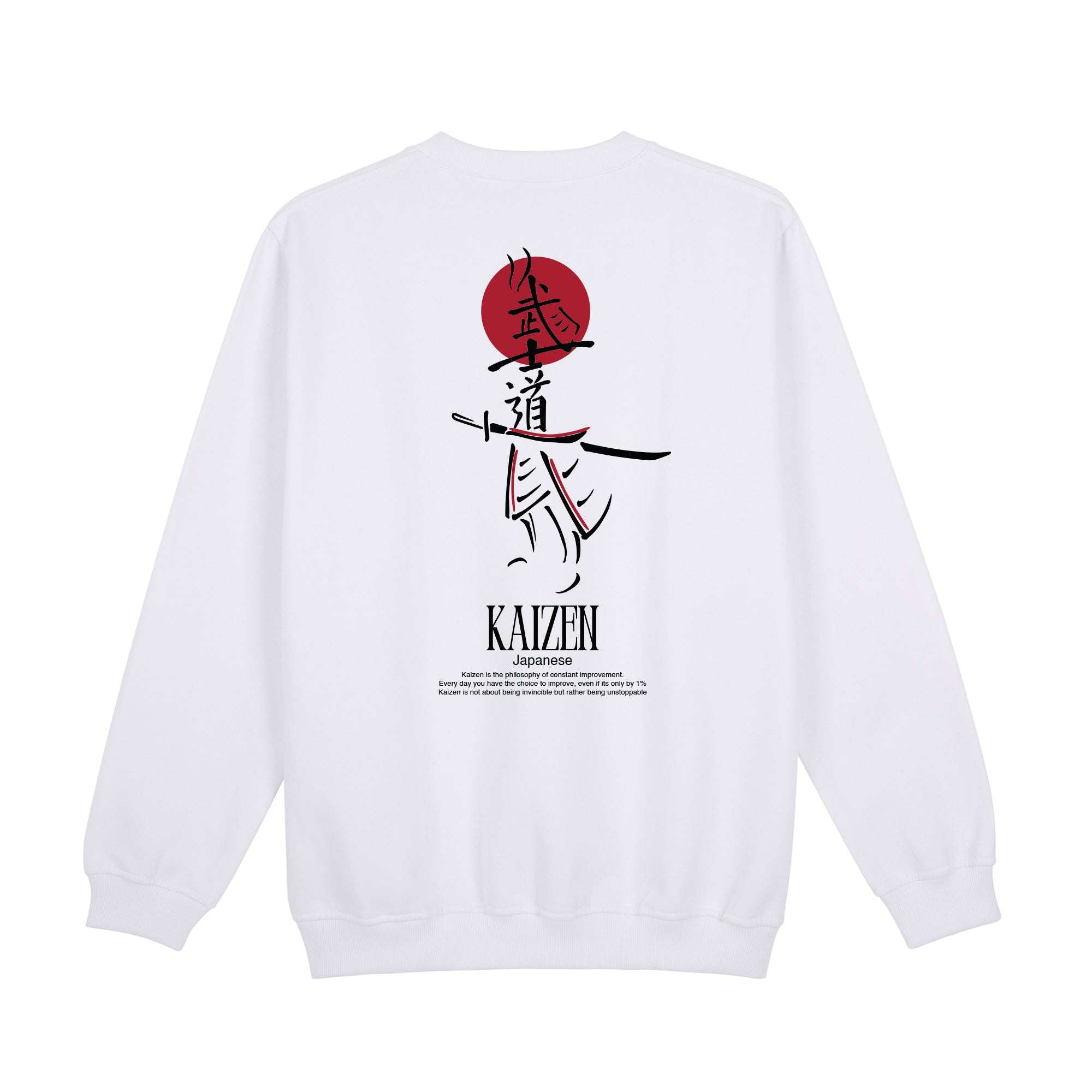 Kaizen Sweatshirt — White Back | Wear Kazumi