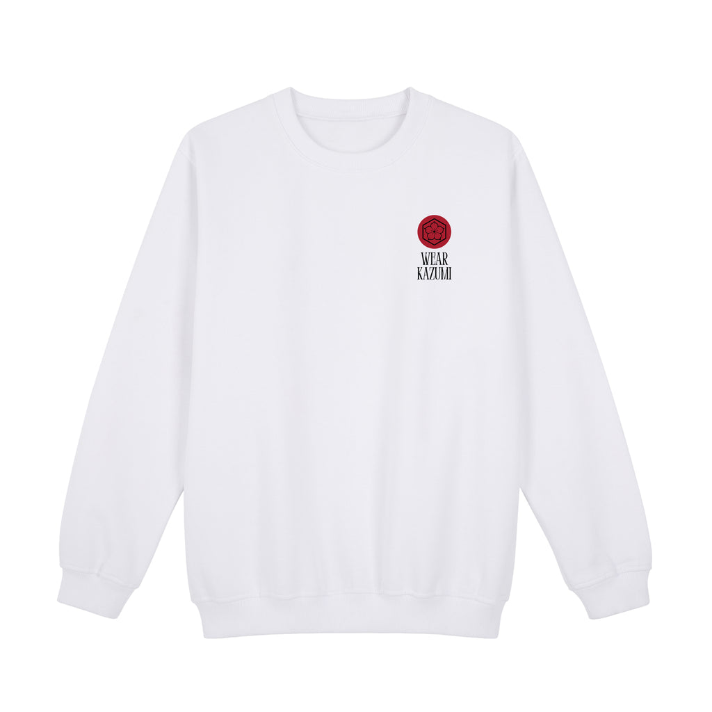 Kaizen Sweatshirt — White Front | Wear Kazumi