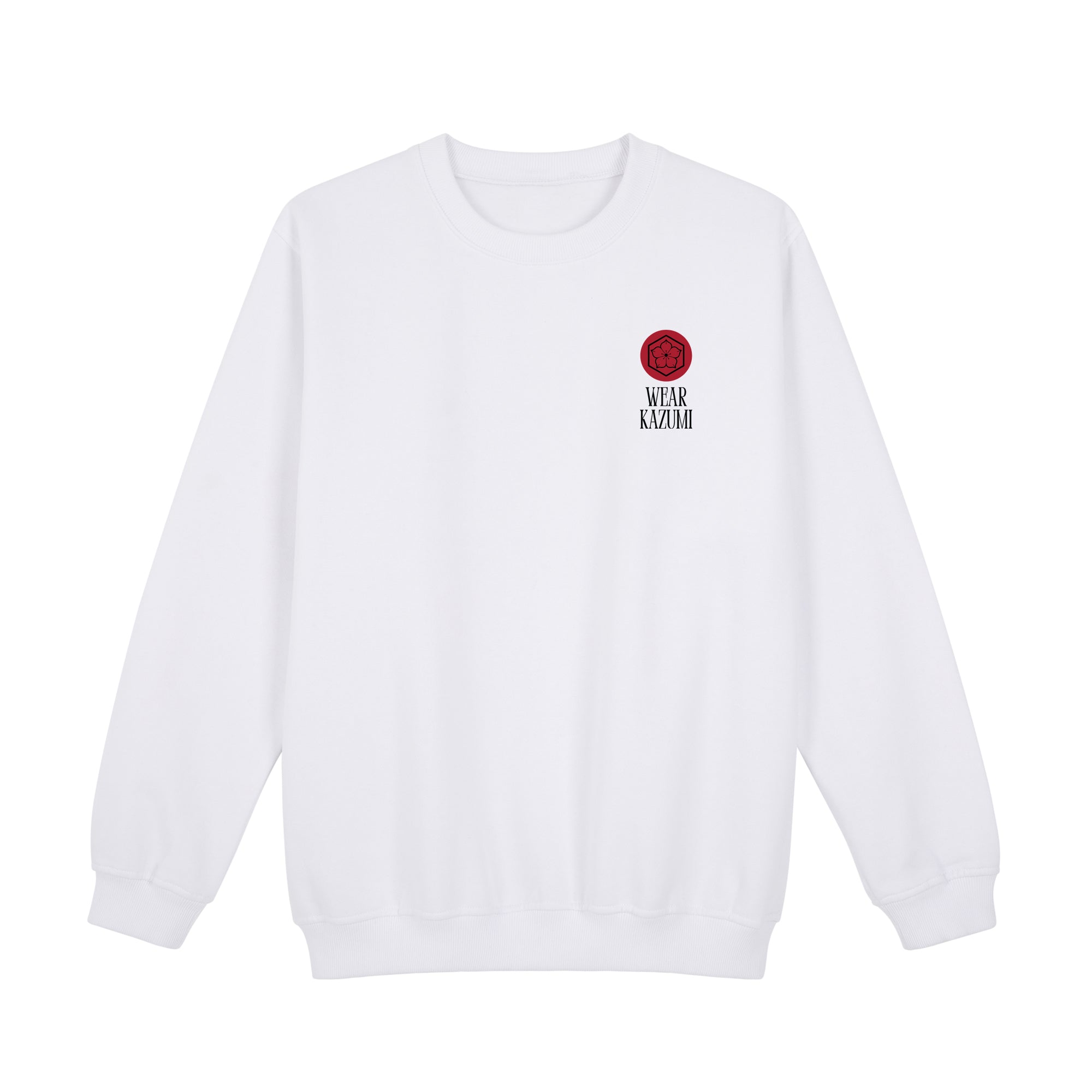 Kaizen Sweatshirt — White Front | Wear Kazumi