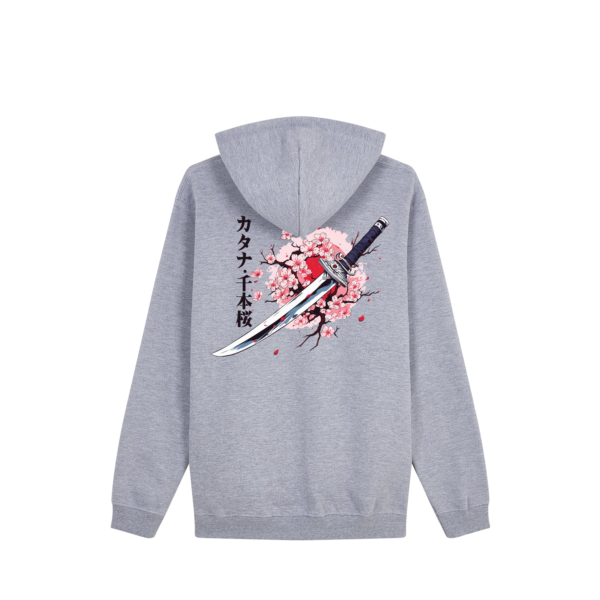 KatanaSakura Hoodie — Gray Back | Wear Kazumi