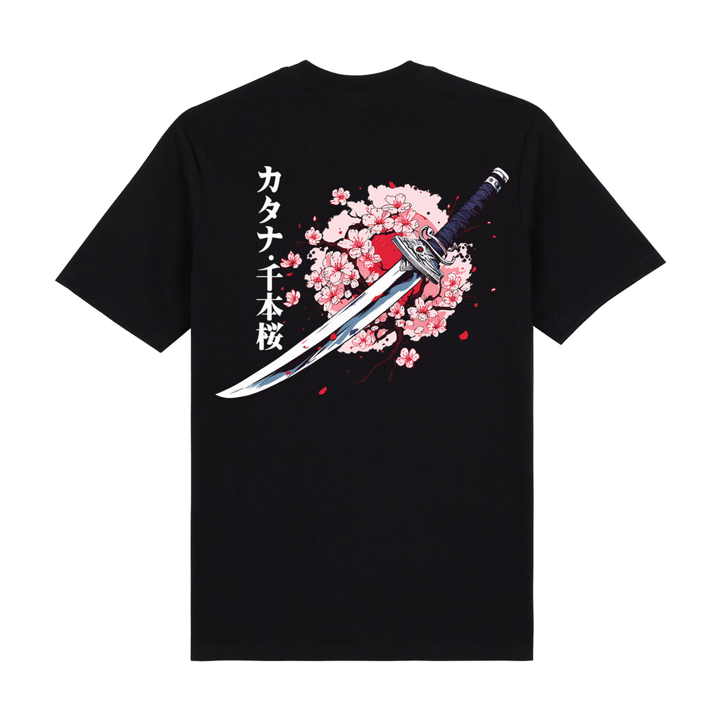 KatanaSakura Premium T-Shirt — Black Back | Wear Kazumi
