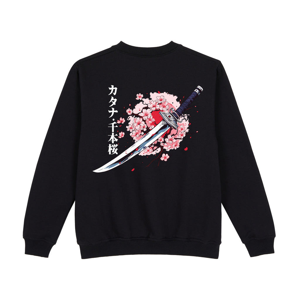 KatanaSakura Sweatshirt — Black Back | Wear Kazumi