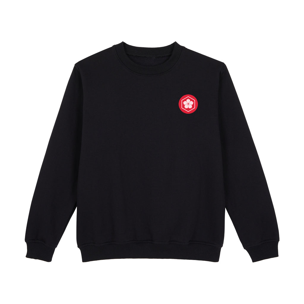 KatanaSakura Sweatshirt — Black Front | Wear Kazumi