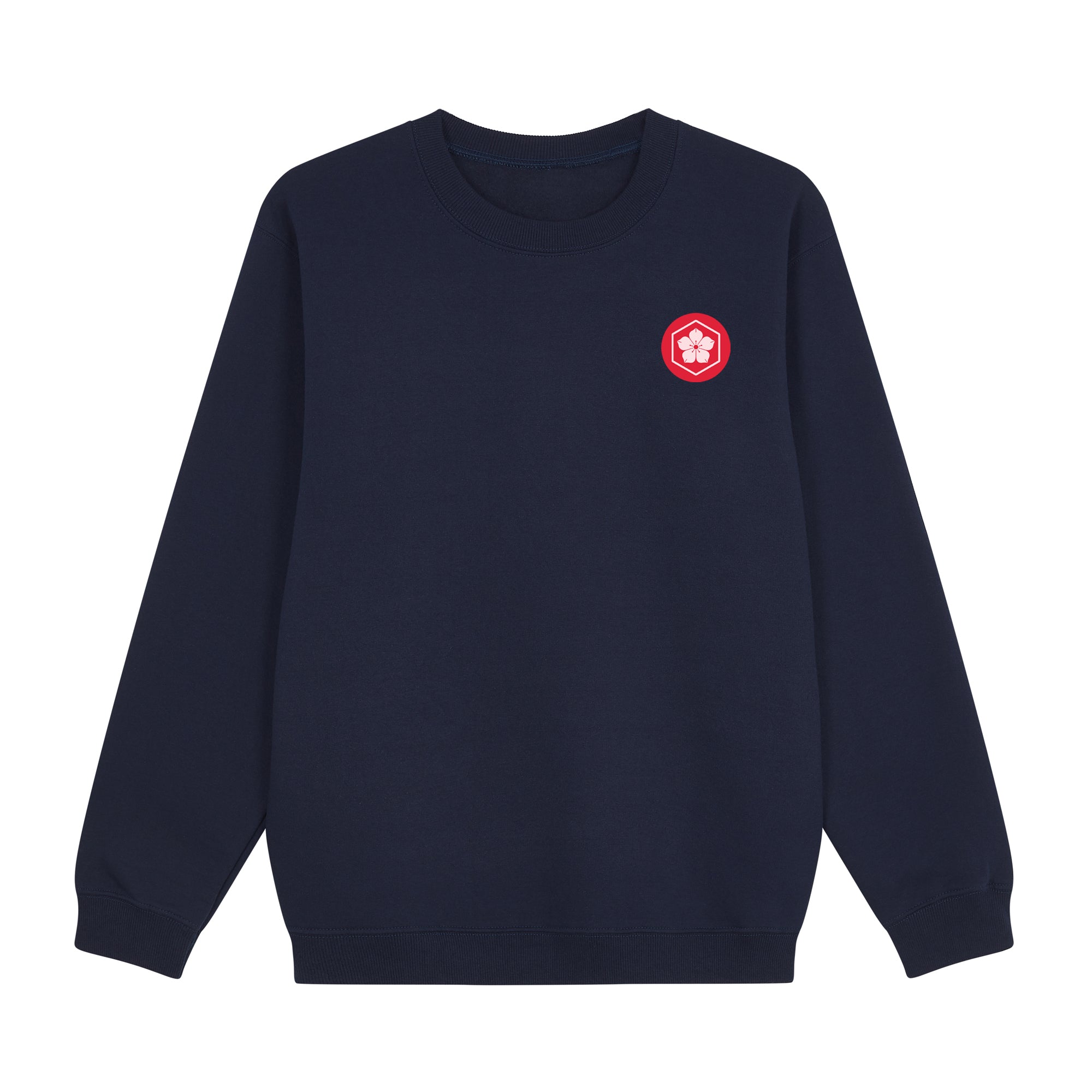 KatanaSakura Sweatshirt — Navy Front | Wear Kazumi