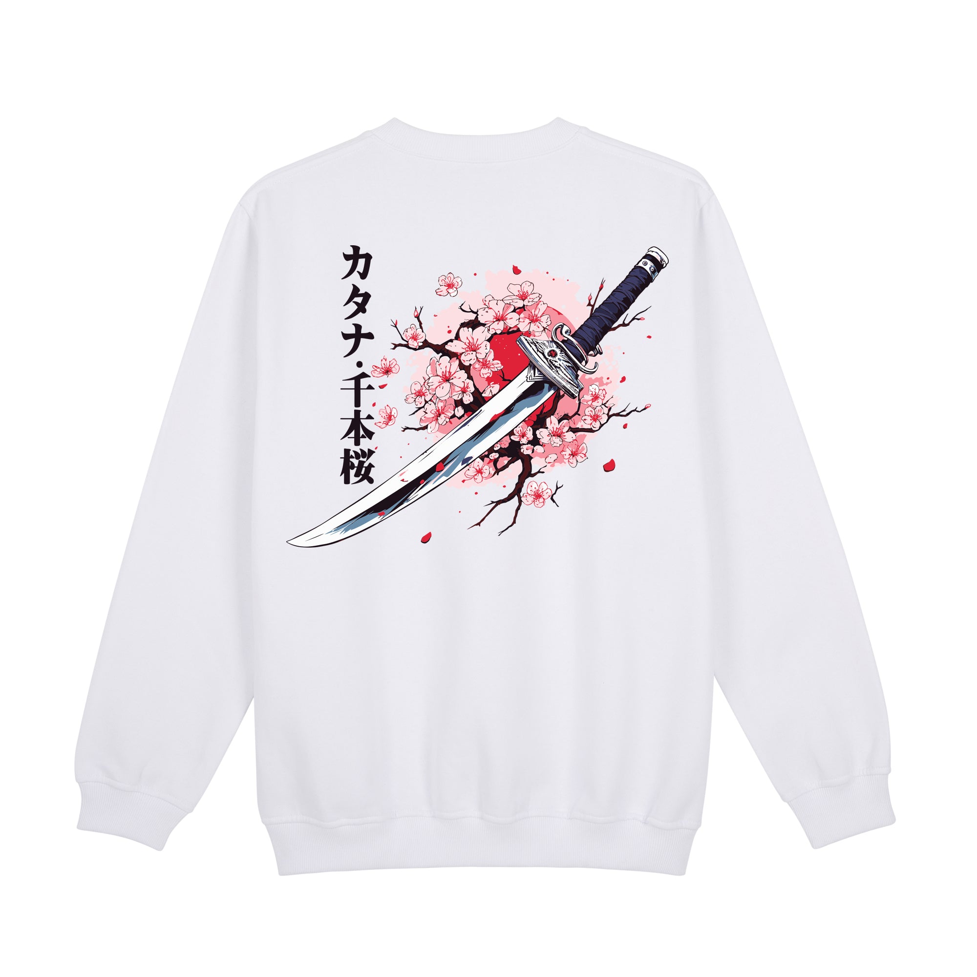 KatanaSakura Sweatshirt — White Back | Wear Kazumi
